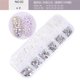 thumbnail image 1 of Nuevos diamantes de imitación para uñas de varios tamaños 3D Crystal AB Clear DIY Nail Art Decoraciones Silver Rivet Rhinestone Akcesoria Do Paznokci Tan Jianjun unisex, 1 of 2