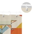 thumbnail image 5 of Yayeee Shower Curtain with Hooks 72"x72" Waterproof Fabric Bathroom Hanging Decor, Beige Glasses, 5 of 5