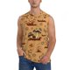 thumbnail image 1 of Fotbe Brown Mushrooms Men's Camiseta sin Mangas Estampada para Hombres, Playera Casual para Gimnasio, Entrenamiento, Playa-3X-Large, 1 of 7