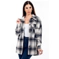 thumbnail image 2 of Chandra Plaid Shacket - Women's Long Sleeve Button-Down Jacket, 2 of 4