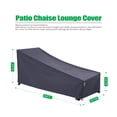 thumbnail image 2 of F&J Outdoors Waterproof Heavy Duty Patio Chaise Lounge Chair Cover 84"L x 32"W x 34"/15"H, 2 of 9