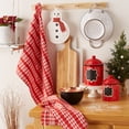 thumbnail image 6 of Contemporary Home Living Set of 3 Red and White Snowman Decorative Potholder and Dish Towel, 28", 6 of 11