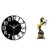 thumbnail image 1 of Figura De Caballo Moderna, Estatua Decorativa, Reloj De Pared, Colección De Esculturas De Animales Silenciosas Para Sala De Estar, Dormitorio, Oficina, Hogar, Centro De Mesa, Escritorio, 1 of 8
