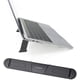 thumbnail image 1 of Soporte portátil p/comp. escritorio, liviano y ergonómico, altura ajustable, notebook 13"-17", negro, 1 of 3