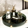 thumbnail image 4 of ABPETE Makeup Perfume Organizer, 360° Rotating Skincare Organizer, Vanity Tray, Spinning Cosmetics Organizer for Dresser, Vanity, Bathroom Countertop, Dark Green, 4 of 16