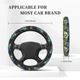 thumbnail image 5 of Haiem Goal Time Print Steering Wheel Cover 15 Inches for Women Men, Neoprene Anti-Slip Steering Wheel Grip Wrap Car Accessories Protective Case Cover for Vehicle Truck SUV, 5 of 8
