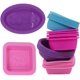 thumbnail image 2 of Paquete de 20 moldes de silicona para hacer jabón, forma cuadrada ovalada redonda, molde para hornear dulces para magdalenas para manualidades DIY, grado alimenticio ER, 2 of 5