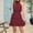 Vin, variante sur Babysbule Liquidation Robe d'Été pour Femme Mode Femmes Été Uni Aguichant à Col Licou Bandage Décontractée Sans Manches Mini-Robe