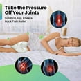 thumbnail image 2 of Sacred Thread Memory Foam Knee Pillow for Side Sleepers, Leg Pillow for Side Sleeping with Rayon Derived from Bamboo Cover, Knee Cushions for Sleeping (Heart) (White), 2 of 8