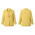 thumbnail image 4 of Lepsheexh Womens Blazers Dressy Casual Long Sleeve Solid Color Suit Jackets Classic Open Front Single Button Fall Winter Blazers, 4 of 7