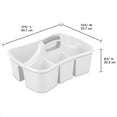 thumbnail image 2 of Sterilite Divided Storage Ultra Caddy with 4 Compartments, White (12 Pack), 2 of 9