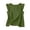*Army Green, variant on ClodeEU Women's Round Neck Ruffle Cap Sleeve Tank Top,Solid Color Casual Loose Fit Blouse Army Green,Women's Plus L