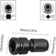 thumbnail image 2 of Pack 1/2" Square To 1/4" Hex Socket Adapter, Quick Release Impact Ratchet Chuck Converter And Screwdriver Bit Holder Socket, 2 of 3
