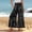 Black, variant on Pants For Women Retro Floral Print Wide Leg Pants High Waist Ruffle Hem Casual Vacation Trousers With Pockets Blue XXL