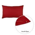 thumbnail image 3 of Mike&Co. New York Honey Set of 2 Decorative Throw Pillow Cover Solid Color Lumbar Red, 3 of 3