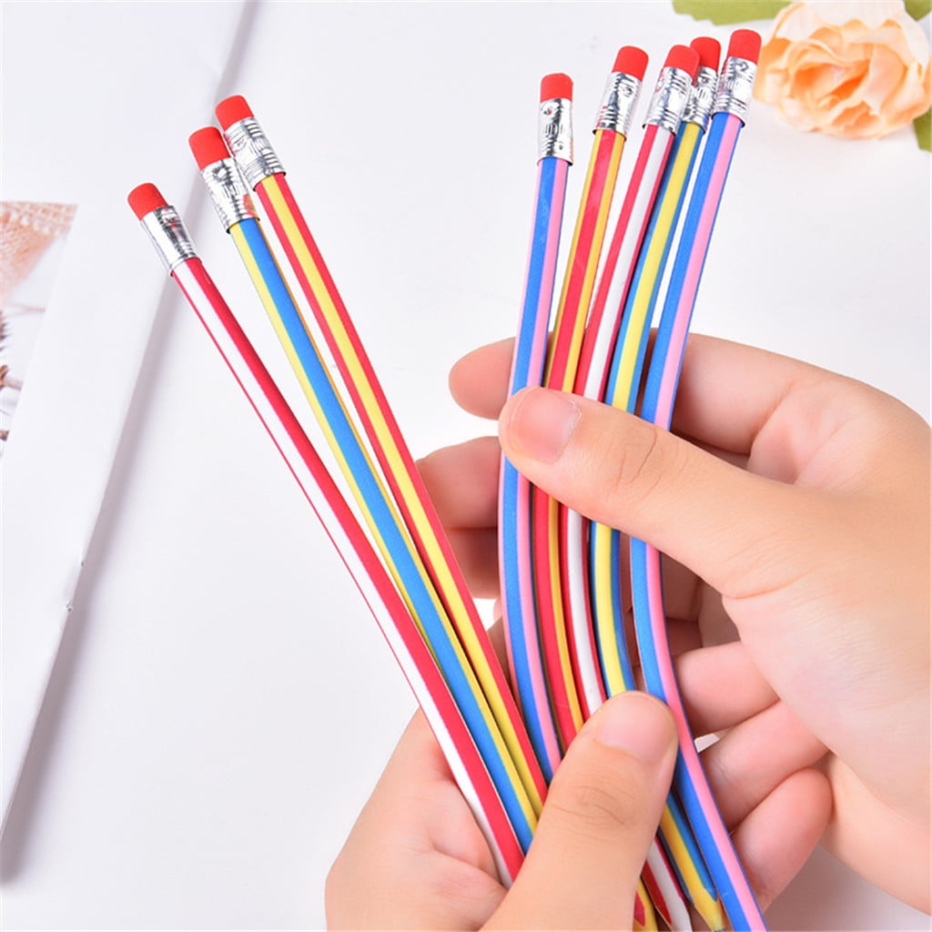 Bendable pencils kids New Pencil with Eraser Flexible Soft Colorful Magic Bendy 