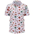 thumbnail image 2 of Mens Polo Shirt Printed Comfortable Short Sleeve Casual Full Funny Graphic Vacation Mens T-Shirts, 2 of 4