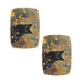 thumbnail image 2 of FOR U DESIGNS Cat Flower Pattern Stool Covers Rectangle 2 pcs Anti-Slip Pub Counter Bar Stool Covers Comfortable Vanity Stool Cover Height Bar Stools Slipcovers, 2 of 9