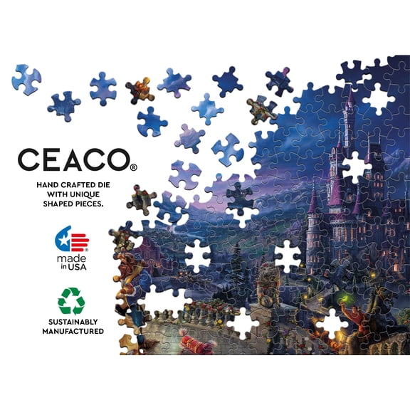 Ceaco 1000 Piece Beauty and the Beast Dancing in the Moonlight Interlocking Jigsaw Puzzle