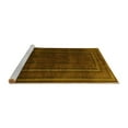 thumbnail image 2 of Ahgly Company Machine Washable Indoor Square Abstract Yellow Contemporary Area Rugs, 8' Square, 2 of 4