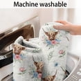thumbnail image 5 of Highland Cow Flower Wreath Pattern Bathroom Rugs Mat,Non Slip Microfiber Bathroom Rug,Rubber Backing,Soft Bathroom Mats for Bathroom Floor,Tub and Shower,20x32in(50x80cm), 5 of 5