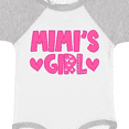 thumbnail image 4 of Inktastic Mimi's Girl Pink with Hearts Girls Baby Bodysuit, 4 of 5