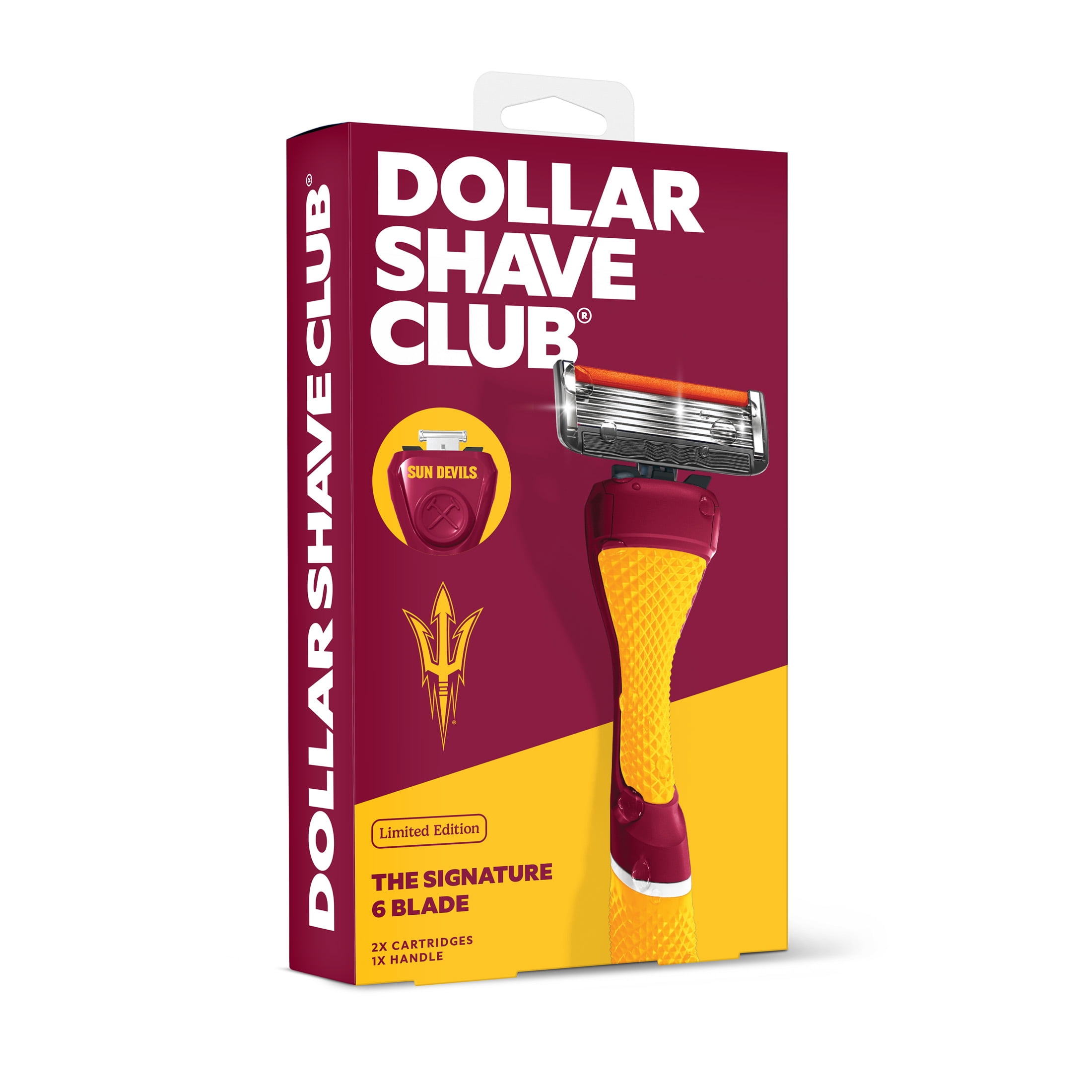 Dollar Shave Club Arizona State 6-Blade Razor Starter Set