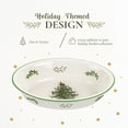 thumbnail image 3 of Spode Christmas Tree Oval Rim Dish (12.5" x 8.75") Festive Deep Baking Pan for Serving Vegetables, Roast Dinner, Casseroles - Fine Porcelain, Microwave, Freezer, Dishwasher Safe, 3 of 7