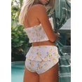 thumbnail image 4 of Maillots de Bain Bandeau 2 Pièces Taille Haute pour Femmes, 4 of 5