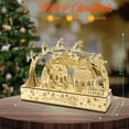 thumbnail image 3 of Rompecabezas de madera 3D con iluminación LED de Christmas Village, 3 of 5