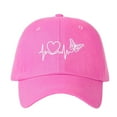 thumbnail image 2 of WQNVRNR Heart Print Baseball Cap- Breathable Curved Bill Men & Women Adjustable Snapback Outdoor Headwear Hot Pink Size Free Size, 2 of 2