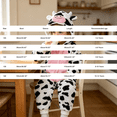 thumbnail image 5 of Ruyang Kids Plush Cow Hooded Jumpsuit Flannel Animal Role Play Dress Up Bodysuits Boys Girls Holiday Theme Party Outfit, 5 of 9