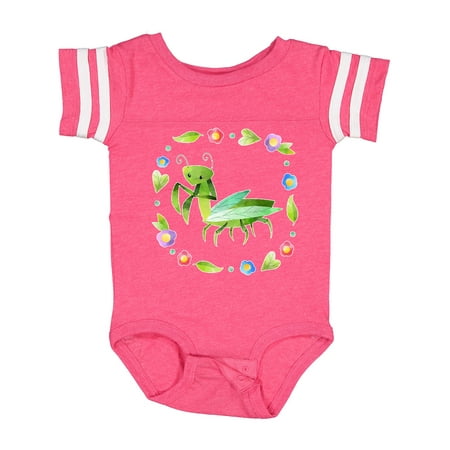 

Inktastic Praying Mantis with Flowers and Leaves Gift Baby Boy or Baby Girl Bodysuit