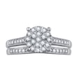 thumbnail image 2 of 1/3 Carat T.W. Diamond Sterling Silver Composite Bridal Set, 2 of 6