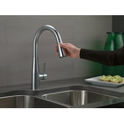 Delta 9113-AR-DST Essa Single Handle Pull-Down Kitchen Faucet in Arctic Stainless