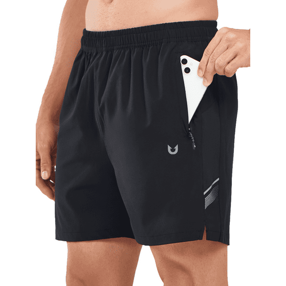 NORTHYARD Men's 5 Inch Shorts Athletic Running Quick Dry Gym Short with Zip Pockets, Sizes S-2XL