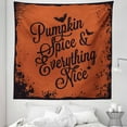 thumbnail image 1 of Pumpkin Spice Tapestry, Halloween Season Bats and Spiders with Grunge Painted Frame, Fabric Wall Hanging Decor for Bedroom Living Room Dorm, 5 Sizes, Cinnamon Chestnut Brown, by Ambesonne, 1 of 1