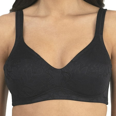 Dominique Women s Jolie Wire Free Jacquard Soft Cup Minimizer Bra (32A-44G) #6018 - Black - 36C