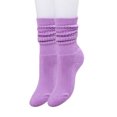 thumbnail image 3 of Cotton Slouch Socks for Boys and Girls Lilac 3 Pairs 9-12 Years Old, 3 of 9