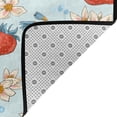 thumbnail image 4 of YFYANG 36"x24" Non-Slip Flannel Carpet Doormat, Living Room Bedroom Office Decorative Area Rugs, Indoor Vintage Strawberry Flower Doodle Floor Mats, 4 of 7