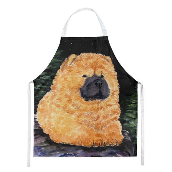 Carolines Treasures SS8489APRON Starry Night Chow Chow Apron Large multicolor