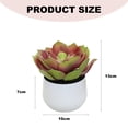 thumbnail image 2 of 2 uds suculentas de simulación en macetas pequeños adornos creativos flores y plantas de simulación, 2 of 5