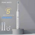 thumbnail image 4 of Foqnuq High Frequency Ultrasonic Electric Toothbrush 6 Modes 3 Brush Heads for Adults & Children USB Rechargeable Tartar Remover, 4 of 9