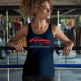 thumbnail image 4 of Bad To The Block Muscle Car Women's Tank Top Street Racer American RT V8 Octane Power Perfomance Racing Coupe, 4 of 7