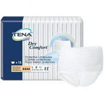 TENA Dry Comfort Underwear, Moderate Absorbency, Large, 72 Count