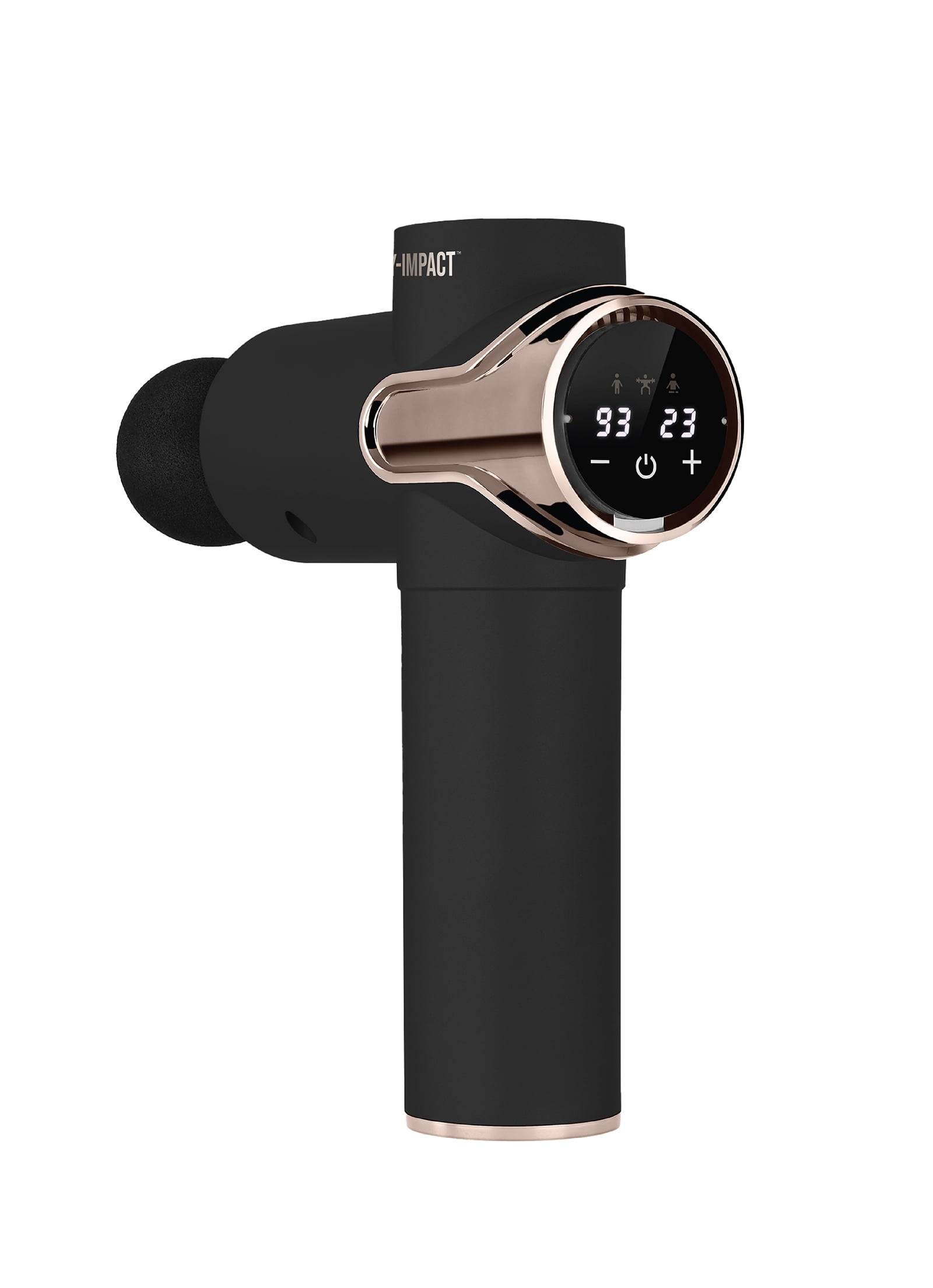 HY-IMPACT Power Pulse Deep Tissue Percussion Muscle Massager - Touch Control, 3 Modes, 99 Speeds & 10 Attachments