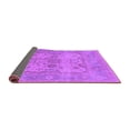 thumbnail image 2 of Ahgly Company Indoor Square Oriental Purple Industrial Area Rugs, 5' Square, 2 of 4