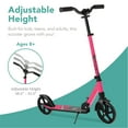 thumbnail image 5 of Best Choice Products Kids Height Adjustable Kick Scooter w/ Carrying Strap, Non-Slip Deck, Kickstand - Pink, 5 of 7