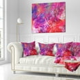 thumbnail image 3 of Designart Red Swirling Clouds - Abstract Throw Pillow - 18x18, 3 of 5