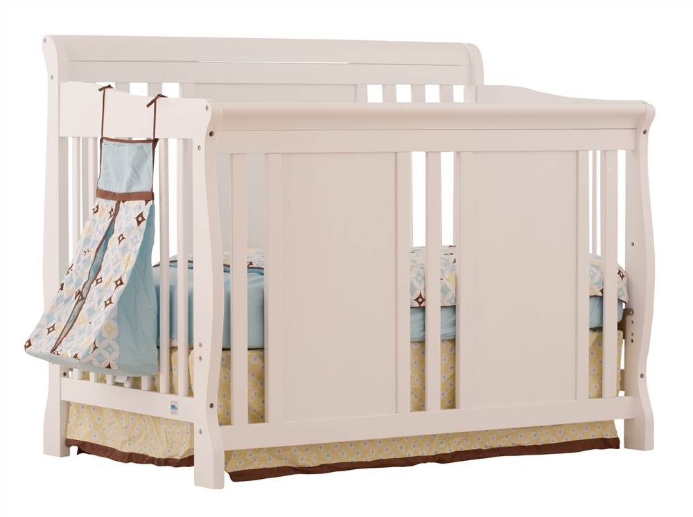 4 in 1 Fixed Side Convertible Crib in White Finish - image 2 of 5